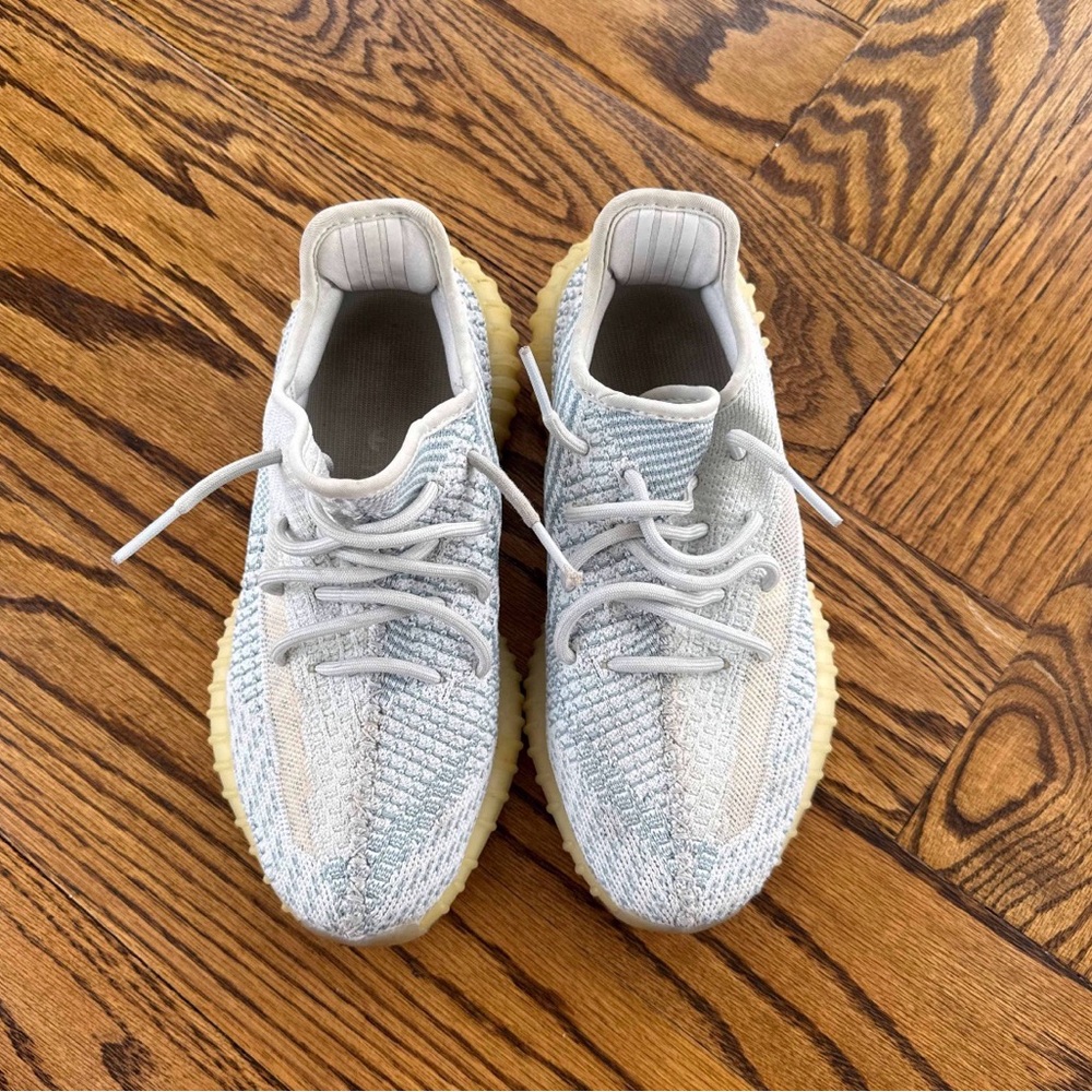 Yeezy Athletic Shoes in Gray and Cream